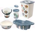 Kit Bebe Lixeira,saboneteira,cesto,balde,bacia,banheira 21 Bichinhos Azul - plasutil Kit Bebe Lixeira,saboneteira,cesto,balde,bacia,banheira 21 Bichinhos Azul - plasutil