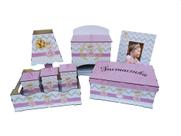 Kit Bebe Mdf Rosa Menina Rose Decoração Quarto Princesa Kit Bebe Mdf Rosa Menina Rose Decoração Quarto Princesa