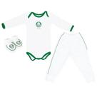Kit Bebê Palmeiras Branco Longo 3 Torcida Baby