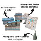 Kit Bebe Quarto Menino Nuvem Decoração Berço Maternidade Mdf