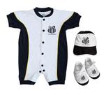 Kit Bebê Santos 3 Peças Manga Curta - Torcida Baby
