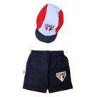 Kit Bebê São Paulo Com Shorts e Boné Oficial Kit Bebê São Paulo Com Shorts e Boné Oficial