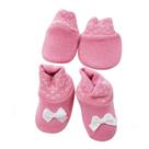Kit Bebe Sapato E Luva Rosa Pimpolho