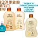 Kit Bebê Shampoo + Condicionador + Colônia Sem Álcool + Sabonete Líquido - Recém Nascido - 630ml Kit Bebê Shampoo + Condicionador + Colônia Sem Álcool + Sabonete Líquido - Recém Nascido - 630ml