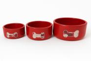 Kit Bebedouro Artesanal 1L 2L 4L Envernizado Vermelho Preto Azul Bege Rosa Cachorro Gatos