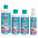 Kit Bebelinho Infantil Completo Shampoo Condicionador Sabonete Líquido e Colônia kids