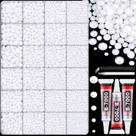 Kit Bedazzler de strass Belleboost com 30.000 unidades de resina branca