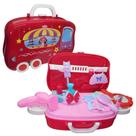 Kit Beleza Brinquedo 14 Peças Maleta Maquiagem Com Rodinhas DTE0350 - DuteToys