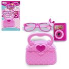 Kit beleza infantil com bolsa+acessorios fashion girl 3 pcs