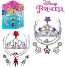 Kit Beleza Infantil com Colar Brincos e Acessorios com 4 Pecas Princesas - Etitoys