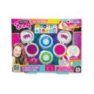 Kit beleza make infantil mechas coloridas e adesivo p/ unhas - polibrinq