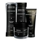 Kit Beleza Séotres Platinum Shampoo 250ml + Condicionador 250ml + Máscara 270g + Leave-in 240g