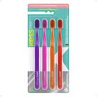 Kit Belliz Kess Pro: 4 Escova de Dente Extra Macia Kit Belliz Kess Pro: 4 Escova de Dente Extra Macia