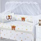 Kit berço americano 9 peças light urso bernado surukinha 10009