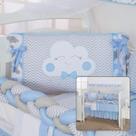 Kit Berço Americano Completo de 11 Peças Menina Menino Com Saia de Berço