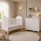 Kit Berço Com Cômoda Peroba Elô Branco Quarto Infantil Kit Berço Com Cômoda Peroba Elô Branco Quarto Infantil