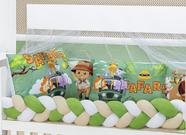 Kit berço completo modelo safari 10 peças