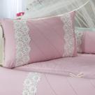 Kit Berço Floratta Renda Guipir Rose Enxoval Bebê Berço Nacional/Americano Luxo Algodão Menina