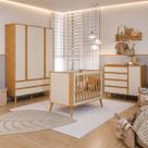 Kit Berço Guarda Roupa E Cômoda Quarto Infantil MDF Theo Kit Berço Guarda Roupa E Cômoda Quarto Infantil MDF Theo