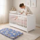 Kit Berço Infantil Branco com Colchão Ortobom Qmovi Kit Berço Infantil Branco com Colchão Ortobom Qmovi