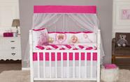 Kit Berço Menina Castelo Pink 12 peças