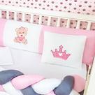 Kit Berço Urso Coroa 6 Peças