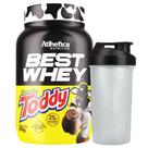 Kit Best Whey Isolado Toddy 900g Coqueteleira Atlhetica