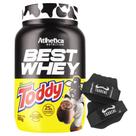 Kit Best Whey Isolado Toddy 900g Luva Taurene Atlhetica
