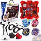 Kit Beyblade - 2 Beyblade + Campo de Batalha + 2 lançadores + 1 Empunhador