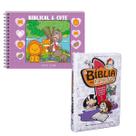 KIT BÍBLIA DAS DESCOBERTA PARA MENINAS NTLH e Livro para colorir Biblical & Cute KIT BÍBLIA DAS DESCOBERTA PARA MENINAS NTLH e Livro para colorir Biblical & Cute