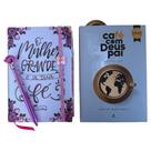 Kit Bíblia NTLH Oh Mulher com Abas e elástico + Café com Deus pai 2026 + Caneta Kit Bíblia NTLH Oh Mulher com Abas e elástico + Café com Deus pai 2026 + Caneta