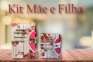 Kit Bíblia Sagrada Botão - Filha & Mãe - C/ Harpa - Romantic - REI DAS BIBLIAS