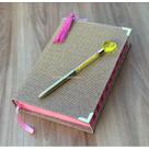 KIT Bíblia SBB Arc Glitter cor champanhe cp dura + caneta amarela glitter coração + marca páginas glitter KIT Bíblia SBB Arc Glitter cor champanhe cp dura + caneta amarela glitter coração + marca páginas glitter