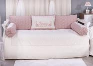 Kit bicama para bebê 6 peças princesa salmon menina luxo