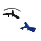 Kit bico de ar azul rosca 1/4” nptf + pulverizador plastico preto para ar comprimido rosca 1/4” nptf - hidraflux