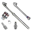 Kit Bico Encher Pneu Com Eng Rápido Calibrador Pino