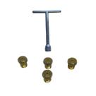 Kit Bico Injetor Gás Glp + Chave Fogão Cooktop 4 Bocas 1519 Fischer