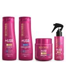 Kit Bio Extratus +Liso Shampoo 350ml + Condicionador 350ml + Máscara 250g + Spray Pré escova 100ml