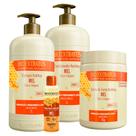 Kit Bio Extratus Mel Nutritivo Shampoo Condicionador Máscara 1L Umectante 55ml