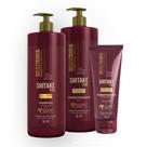 Kit Bio Extratus Shitake Plus Reconstrução Nutritiva Shampoo Condicionador 1L Finalizador 200g