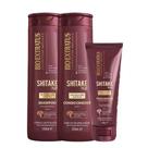 Kit Bio Extratus Shitake Plus Shampoo 350ml + Condicionador 350ml + Finalizador 200g
