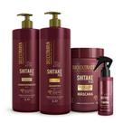 Kit Bio Extratus Shitake Plus Shampoo Condicionador Máscara 1L/Kg Elixir Nutritivo