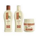 Kit Bio Extratus Umectante Óleo de Coco 250ml Sh+ Cond+ Banho de Creme