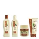 Kit Bio Extratus Umectante Óleo de Coco Sh+Cond 250ml+Banho Cr 250g+Finalizador 150g