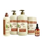 Kit Bio Extratus Umectante Óleo de Coco Shampoo Condicionador Máscara 1L/Kg Finalizador 500 Óleo 40ml