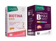 Kit Biotina Complexo B Max 60 cápsulas Lauton