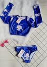 Kit Biquíni Infantil Blusa Infantil Com Proteção Solar + Calcinha