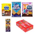 Kit Biscoito E Bebidas Lanche Merenda Escolar
