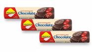 Kit Biscoito Recheado Chocolate Zero Lactose, Zero Açúcar Lowçucar - 3 unidades de 120g