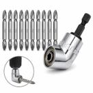 Kit Bits Parafusadeira 65mm Ph2 Imantado Adaptador 105 Graus Ferramenta
